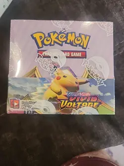 Pokemon Sword Shield Vivid Voltage Booster Box Sealed - Image 1