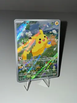 Pokemon Pikachu 088 Scarlet & Violet Black Star Promo Paldea Adventure Chest NM - Image 1