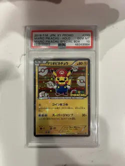 2016 Pokemon Japanese XY Promo Special Holo Mario Pikachu #293 PSA 10 GEM MT - Image 1