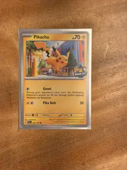 2023 Pokemon Rain City Showcase Pikachu #62/193 Promo-NM+ - Image 1