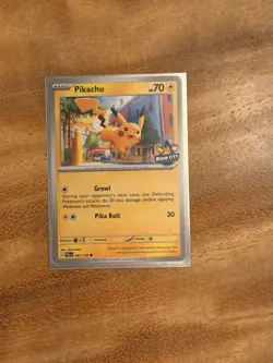 2023 Pokemon Rain City Showcase Pikachu #62/193 Promo-NM+ - Image 1