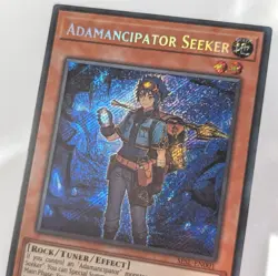 Yugioh Adamancipator Seeker SESL EN001 Secret Rare 1st ED LP/MP - Image 1