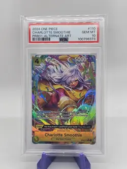 One Piece PRB01 Charlotte Smoothie Alt Art PSA 10 (OP03-110) -The Best- English - Image 1