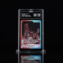 Portgas D. Ace Alt Art Leader OP13-002 – 2025 One Piece Japanese – TAG 10 GEM - Image 1