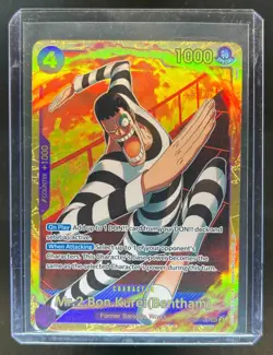 2025 One Piece Premium Vol 2 Mr 2 Bon Kurei Bentham Secret Rare #EB01-061 - Image 1