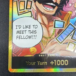 Bandai Roger GOLD Don!! Card One Piece CCG Holo Your Turn +1000 - Image 5