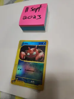 Krabby 115/165 REVERSE HOLO FOIL Rare Pokemon Card LP/Eng - Image 2