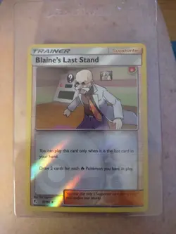 52/68 Blaine's Last Stand | Rare Reverse Holo Card | Pokemon TCG Hidden Fates - Image 3