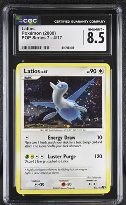 CGC 8.5 Latios 2008 POP Series 7 4/17 Holo Pokemon Card - Image 1