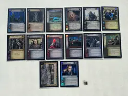 Decipher Lord of the Lord Battle of Helms Deep Foil Lot of 14 Unique Cards - Image 1