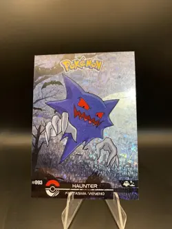 Haunter #93 Cracked Ice Holo Dark Black 2025 Pokemon Card Crystal Collection Per - Image 1