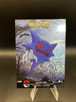 Haunter #93 Cracked Ice Holo Dark Black 2025 Pokemon Card Crystal Collection Per - Image 4