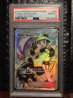 Roller Skater Full Art Holo Card 235/236 Sm-Cosmic Eclipse PSA 10 - Image 1