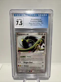 CGC 7.5 Rayquaza ex 2006 Black Star Promos 039 Holo Pokemon Card - Image 1