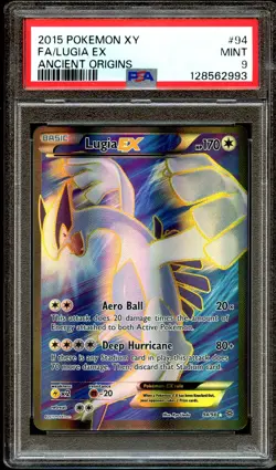 PSA 9 MINT Lugia EX 94/98 FULL ART HOLO RARE Ancient Origins Pokemon Card 993 - Image 2