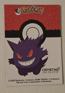 CRYSTAL CARD COLLECTION* LUGIA #249 -GENGAR BACK-CRACKED FOIL HOLO RARE* POKEMON - Image 2
