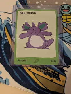Dysfunctional Passholders Nidoking Neetoking 0034 Pokenots 151 NM Card Pokemon - Image 3