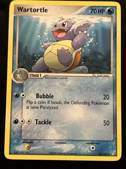 Pokemon Wartortle Card 42/100 Regular - Image 1