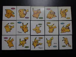 Pokemon Card Daiichi Bread Promo Sticker Pikachu x15 SET #6252 - Image 1