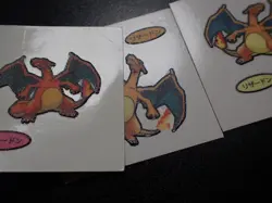 Pokemon Card Daiichi Bread Promo Sticker Charizard x5 SET #6256 - Image 2