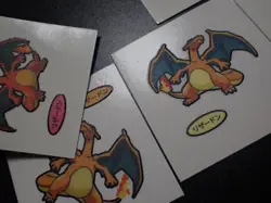 Pokemon Card Daiichi Bread Promo Sticker Charizard x5 SET #6256 - Image 3