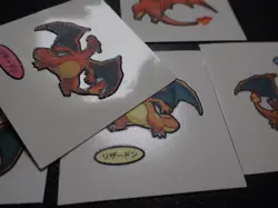 Pokemon Card Daiichi Bread Promo Sticker Charizard x5 SET #6256 - Image 4