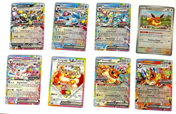 Pokemon Card Lot Prismatic Evolutions Stamp Umbreon, Eevee, Flareon, Vaporeon! - Image 1