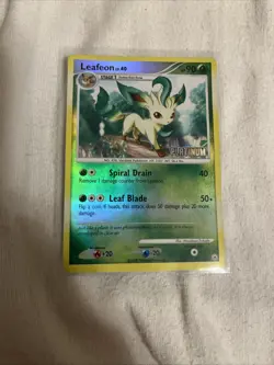 Pokemon Card TCG Leafeon LV.40 Reverse Holo 24/100 Platinum Stamped 2008 Vintage - Image 1