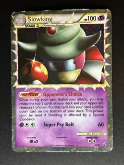 Pokemon Card Slowking Prime 85/90 Undaunted Holo Ultra Rare HP/DMG - Image 1