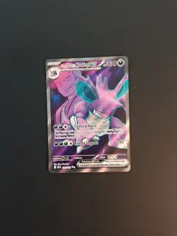 Pokemon Team Rocket's Nidoking EX card 216/182 Sv10: Destined Rivals Holo N/M M - Image 1