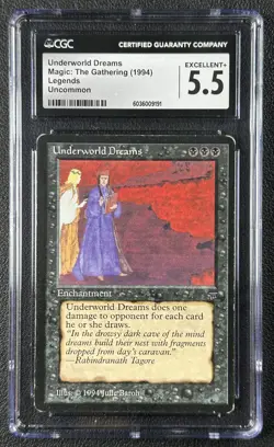 UNDERWORLD DREAMS CGC 5.5 1994 MAGIC: THE GATHERING MTG LEGENDS #NNO 9191 - Image 1