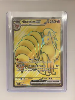 Pokemon TCG Scarlet & Violet 151 Ninetales EX Full Art 186/165 Ultra Rare 186/16 - Image 1