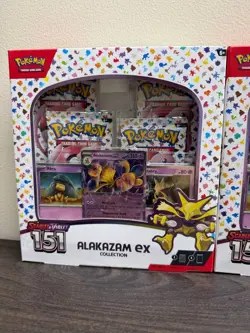 LOT OF 3 - Alakazam Ex Collection Boxes Scarlet & Violet 151 Pokemon 2023 Sealed - Image 2