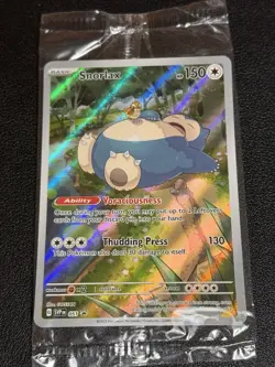 Pokemon Snorlax 051 Black Star Promo Sealed –Scarlet & Violet 151 – NM - Image 1
