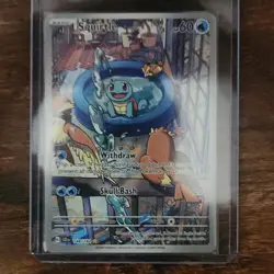 Pokemon Squirtle Illustration Rare 148/142 Sv07: Stellar Crown Full Art Holo - Image 1