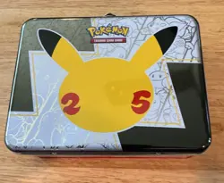 Pokemon Celebrations Collectors Chest Lunchbox 25th Anniversary with Some Promos - Image 2