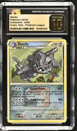 Steelix 24/95 Pokemon League Unleashed Pokemon CGC 10 Pristine *028 - Image 1