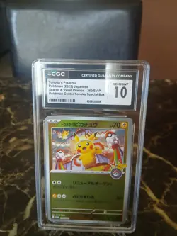 2025 POKEMON JPN SCARLET & VIOLET PROMOS TOHOKU'S PIKACHU CGC 10 GEM MINT - Image 1