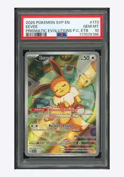 Pokemon PSA 10 Eevee Promo 2025 #173 SVP English #1 - Image 1