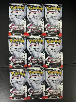 Pokemon TCG White Flare Booster Packs ×9 | Factory Sealed | English - Image 1