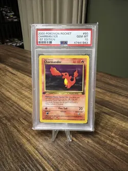 2000 Pokemon Team Rocket Charmander 1st Edition PSA 10 Gem Mint #50 🔥 - Image 1