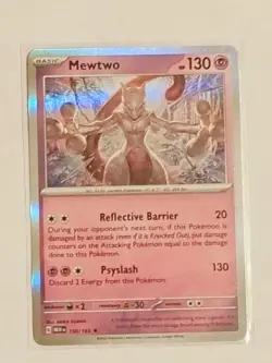 Pokemon TCG Mewtwo 150/165 Sv: Scarlet & Violet 151 Holo Near Mint - Image 1