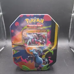 Pokemon TCG Mega Charizard X ex Tin 4 Booster Packs & Charizard Promo Sealed - Image 1