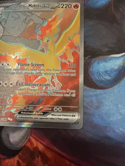 Pokemon TCG Team Rocket's Moltres ex - 208/182 - SV10: Destined Rivals (DRI) - Image 4