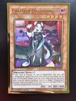 Chamber Dragonmaid Premium Gold Rare MGED-EN022 1st Edition - Image 1