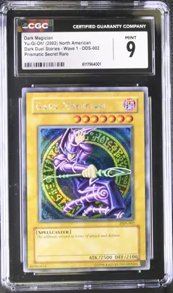 Dark Magician DDS-002 Secret Rare Promo Yugioh CGC 9 Mint *001 - Image 1
