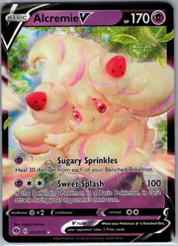 Alcremie V 022/073 Champion's Path - Pokemon Card - NM - Image 1