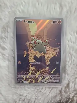 Pokemon TCG Phanpy Illustration Rare Holo Card 205/191 Sv08: Surging Sparks - Image 1