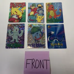 Pokemon Pocket Monsters Vending Prism Holo Foil Rare Card LOT Pikachu Dragonair - Image 1