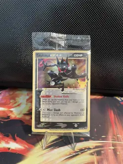 Pokemon Greninja Gold Star SWSH144 Celebrations Black Star Promo Card Sealed - Image 1